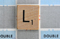 Scrabble L by Jane Glennie