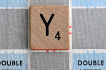 Scrabble Y by Jane Glennie