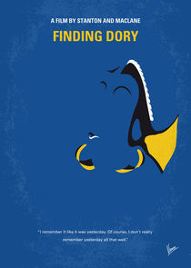 No717 My Finding Dory minimal movie poster von chungkong