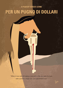 No721 My A Fistful of Dollars minimal movie poster von chungkong
