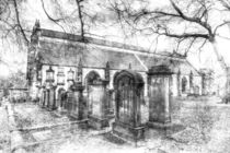 Greyfriars Kirk Church Edinburgh Vintage by David Pyatt