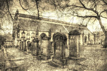 Greyfriars Kirk Church Edinburgh Vintage by David Pyatt