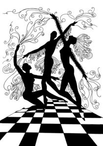 Dancers Souls Surreal Shapes by bluedarkart-lem