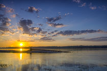 River. Evening. Sun. von mnwind