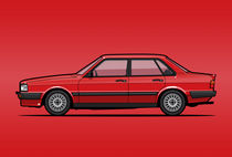 Four-Ring 80 B2 Quattro Tornado Red 4-Door Sedan  von monkeycrisisonmars