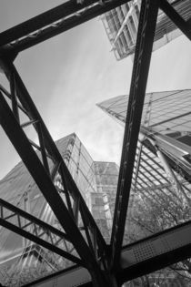 London City Girders and Tall Finance Buildings by John Williams