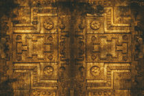 Architecture Wall of Aztec Ancestary Poster Print von John Williams