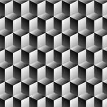 Cubes rows optical illusion by Shawlin I