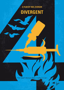 No727 My DIVERGENT minimal movie poster von chungkong