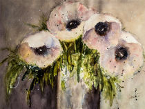  Purple poppy in vase - Lila Mohn in Vase  by Chris Berger