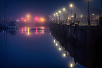 Misty Swansea Marina by Leighton Collins