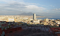 Neapel Blick zum Vesuv von Rene Müller