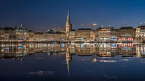 Jungfernstieg und Rathaus Hamburg von Sascha Neuroth