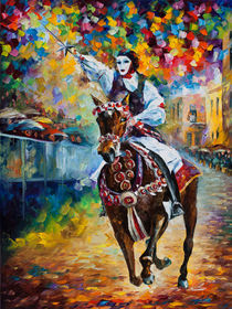 Masked Horseman von Adriano Cuencas Art