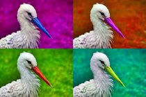 Pop Art Storch von kattobello