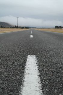 Gerade Straße in Neuseeland von stephiii