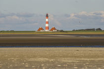 Watt und Westerhever Leuchtturm von Britta Hilpert