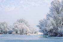 Frozen Water, Snow and Ice on the Dnieper River by maxal-tamor