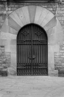 Old iron door in Barcelona, Spain von stephiii
