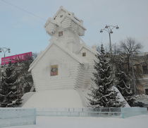 snowy house by Natalia Akimova