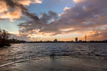 Stürmische Außenalster von photobiahamburg