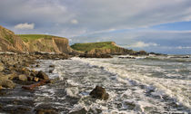 Blegberry Beach In North Devon by Pete Hemington