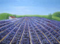 Lavendelfeld in der Toskana  by markgraefe