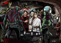 Guardians In A Galaxy Far, Far Away by Daniel Avenell