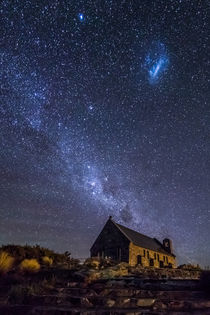 Church and Milky Way von Christine Büchler