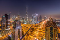 Dubai at night by Christine Büchler