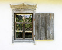 Detail of a window of a typical ukrainian antique house von maxal-tamor