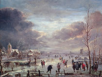 Landscape in Winter by Aert van der Neer