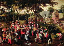 Wedding Feast von Pieter Brueghel the Younger