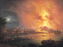 The Eruption of Vesuvius von Jean Baptiste Genillion