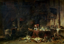 Interior of an Alchemist's Study by Louis Eugene Gabriel Isabey