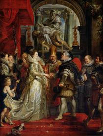 The Proxy Marriage of Marie de Medici and Henri IV 5th October 1600 von Peter Paul Rubens