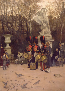 Beating the Retreat in the Tuileries Gardens by James Jacques Joseph Tissot