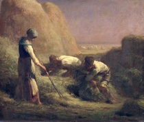 The Hay Trussers, 1850-51 by Jean-Francois Millet