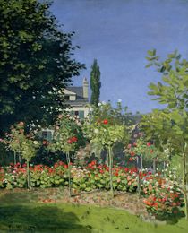 Flowering Garden at Sainte-Adresse von Claude Monet