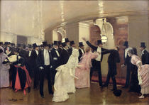 An Argument in the Corridors of the Opera von Jean Beraud