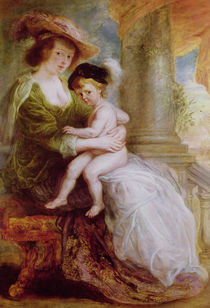 Helene Fourment and her son Frans by Peter Paul Rubens