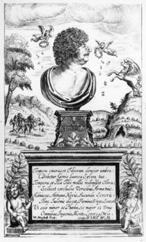 Robert Herrick , engraved by the artist von William Marshall