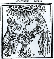 Witches Making a Spell, 1489 von German School
