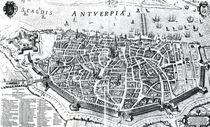 Map of Antwerp von Dutch School