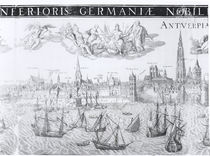 Town Plan of Antwerp, 1549 by Dutch School