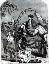 Warren Hastings in India in 1784 von English School