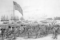 Landing of the Troops at Vera Cruz by American School