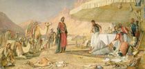 A Frank Encampment in the Desert of Mount Sinai by John Frederick Lewis