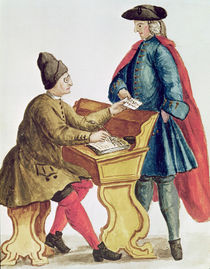 Playing the Venetian Lottery von Jan van Grevenbroeck