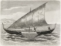 Boat of the Mortlock Islands von English School